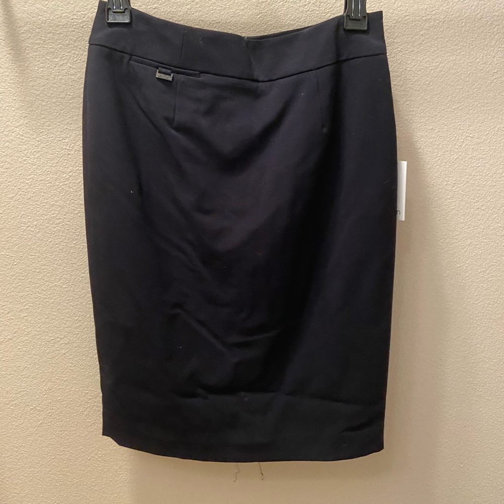 Navy Pencil Skirt